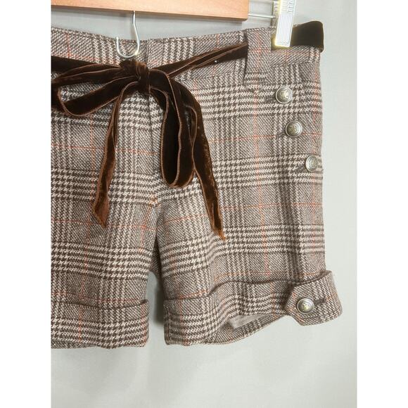 Lest Rose Shorts  Academia Grunge 70s Sz 2 Business Cocktail Streetwear Y2K - Picture 8 of 11